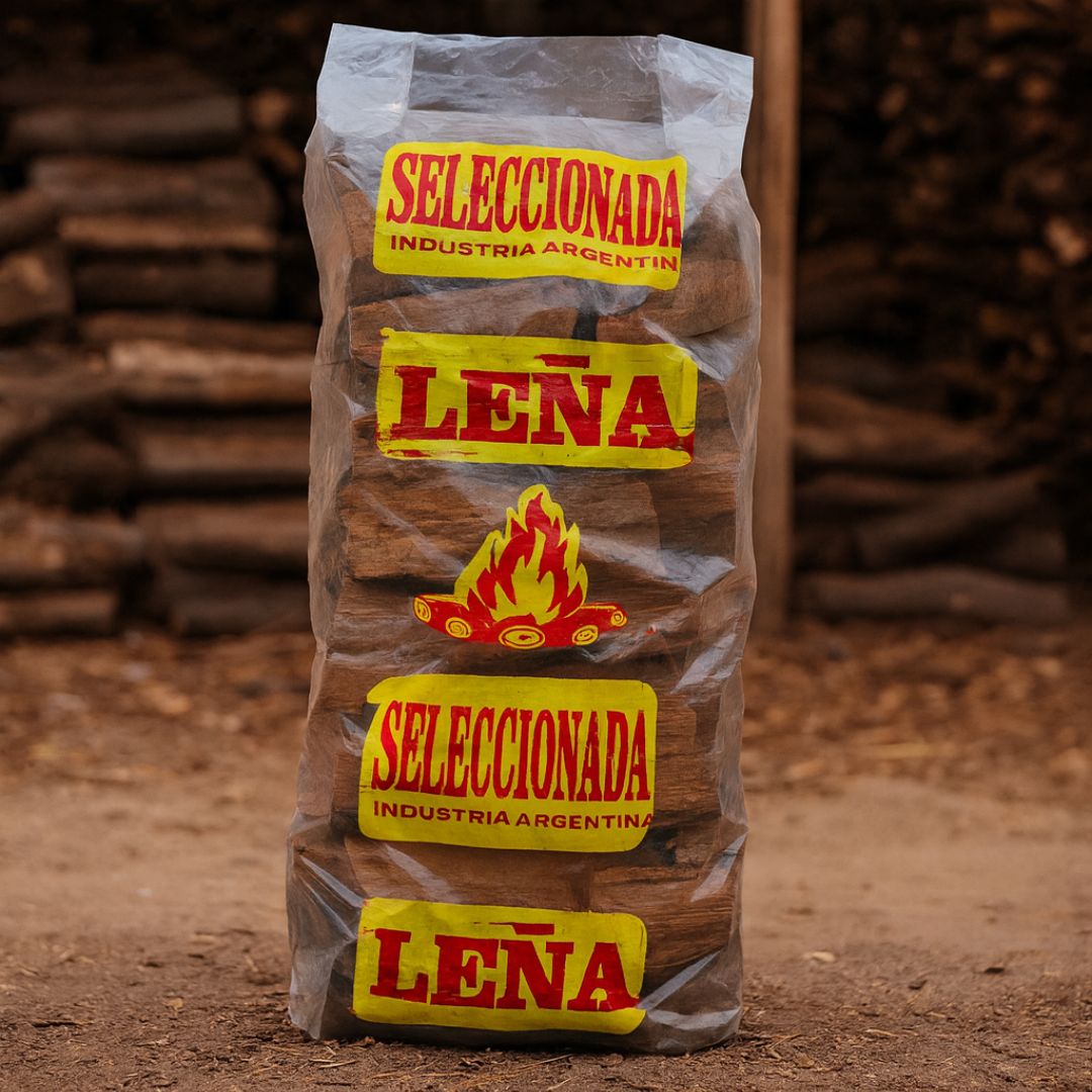 BOLSAS LEÑA.POLIETILENO 10KG (40*70CM) REFORZADA MELLI *100UNID