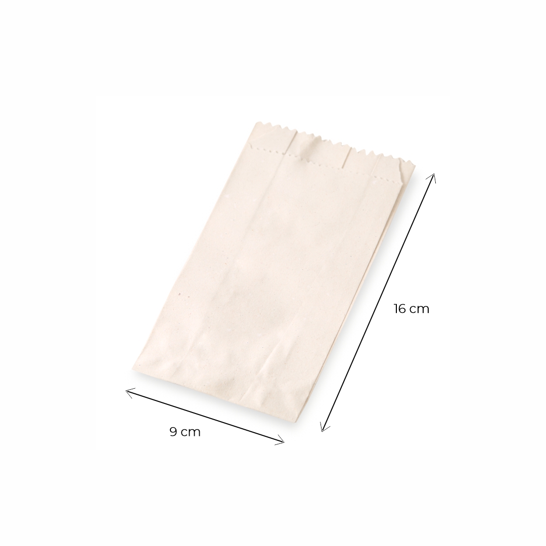 BOLSAS FACTURA PAPEL BLANCA N°2 (9*16CM) *100UNID