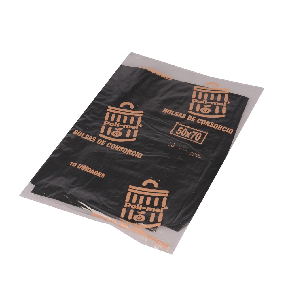 BOLSAS RESIDUO NEGRA MELLI (PAQ*10U) 50*70 (20MIC) *UNID