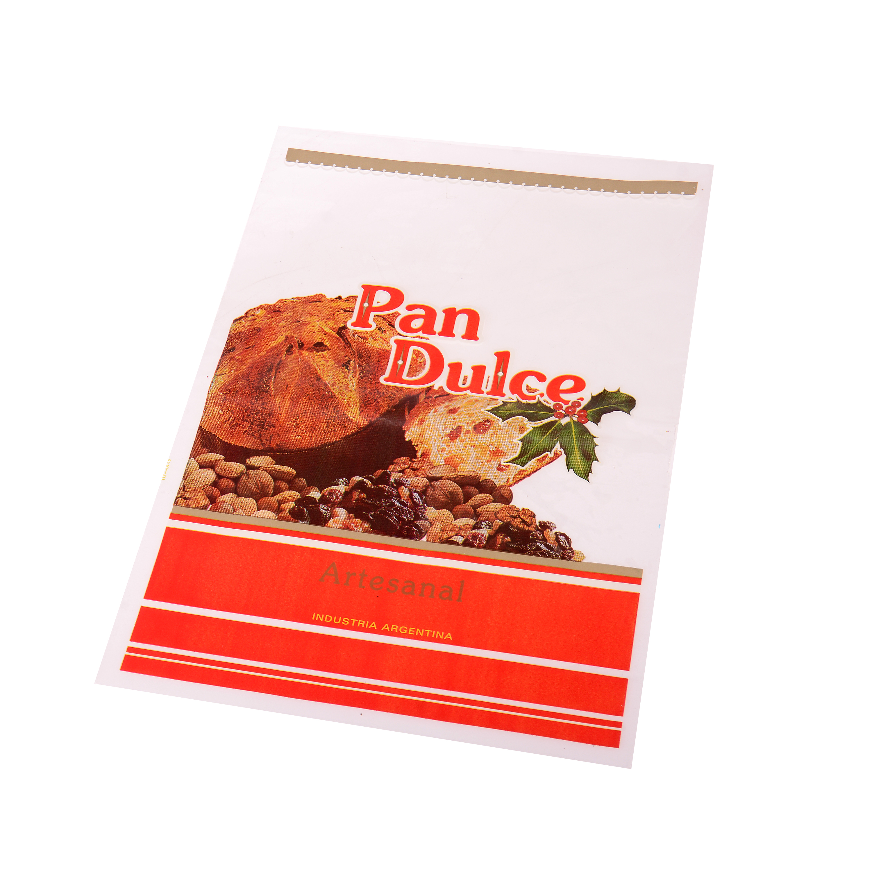 BOLSAS POLIPROPILENO.IMPRESO PAN DULCE 25*35CM *100UNID