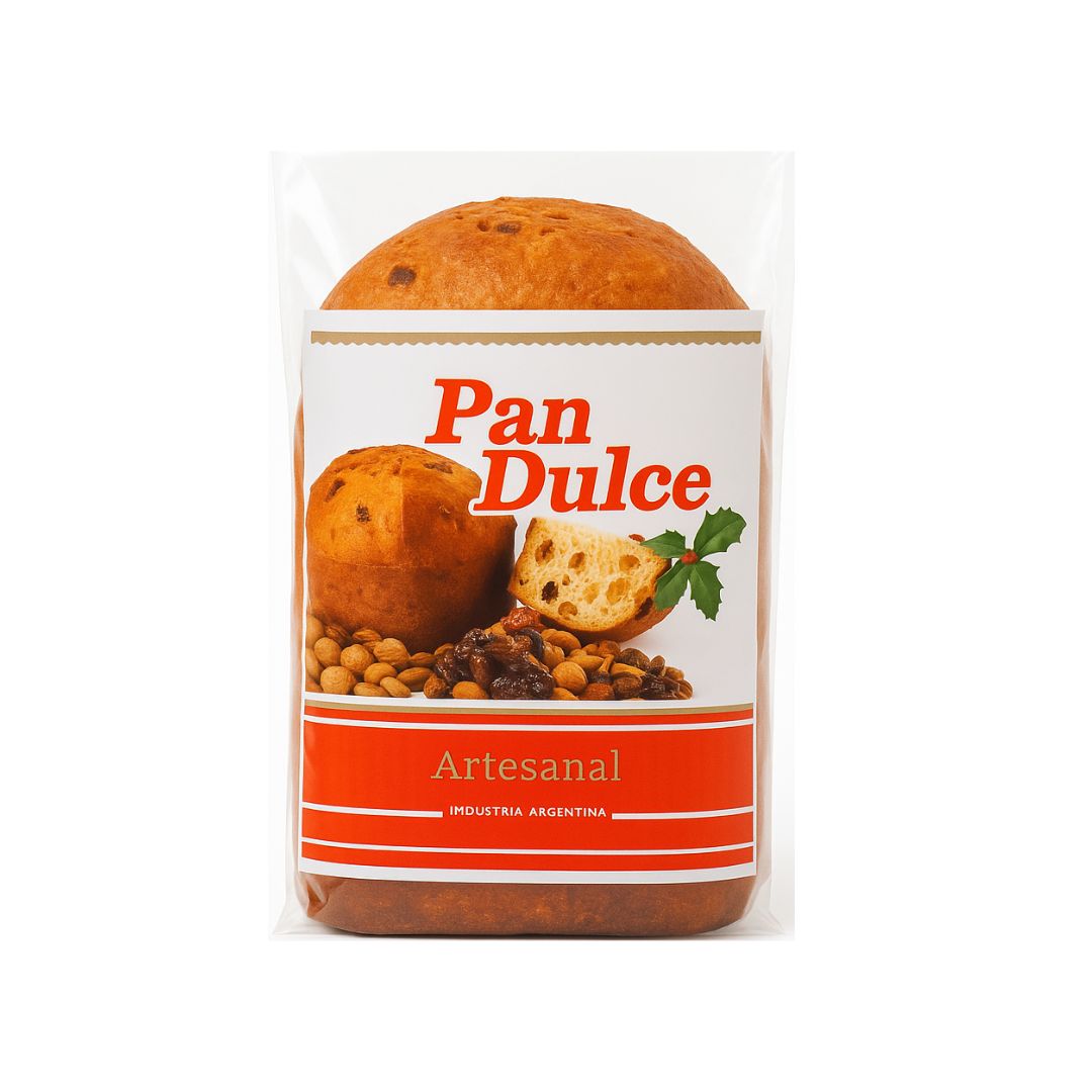 BOLSAS POLIPROPILENO.IMPRESO PAN DULCE 25*35CM *100UNID