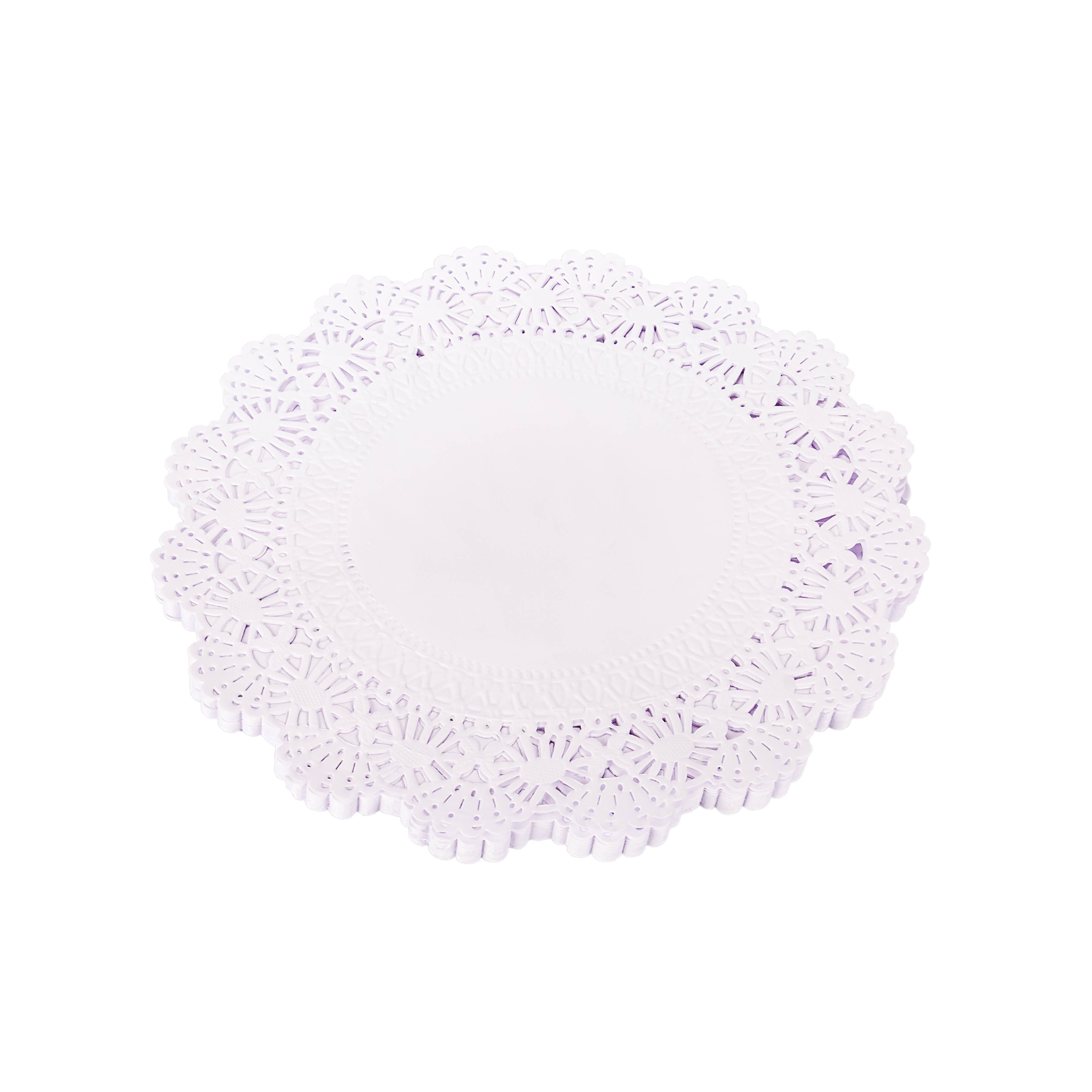 BLONDAS PAPEL BLANCA REDONDA 30CM *100UNID