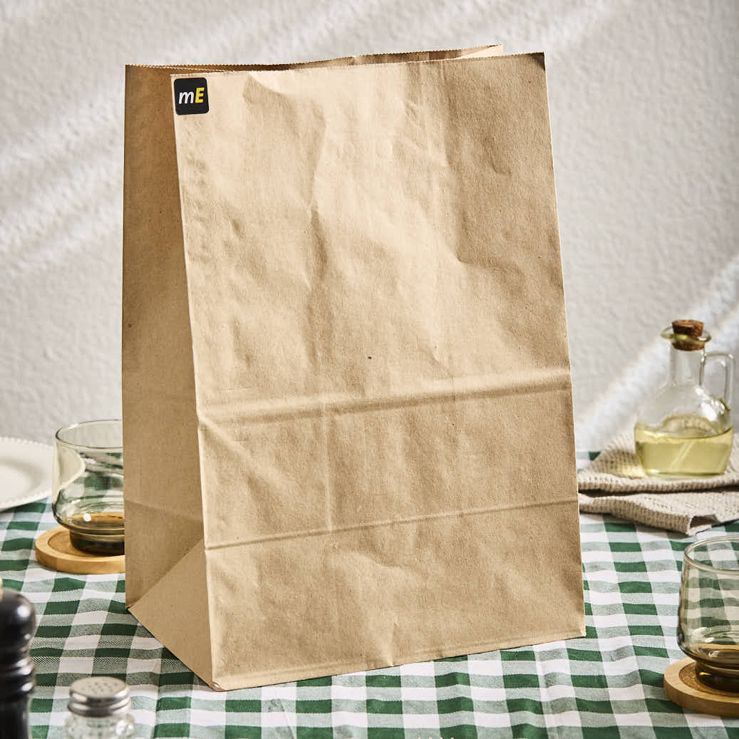 BOLSAS DELIVERY PAPEL KRAFT FONDO CUADRADO Nº8 (26*17.5*37CM) (80GRS) *50UNID