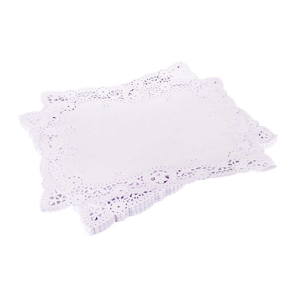 BLONDAS PAPEL BLANCA RECTANGULAR 45*55CM *100UNID