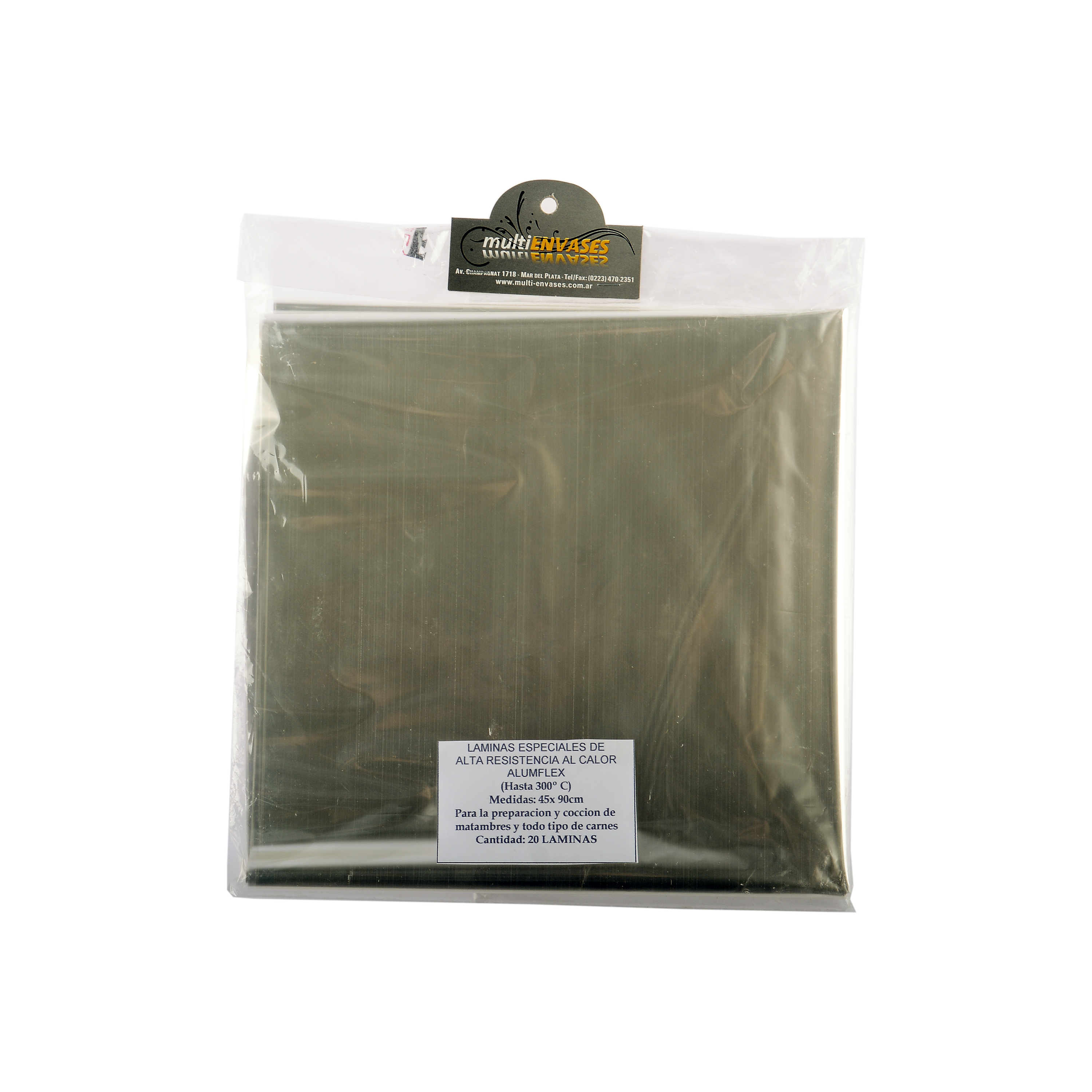 LAMINA PARA HORNO ALUMFLEX (45*90CM) PAQ*20UNID