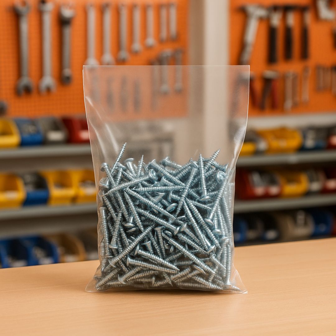 BOLSAS PLASTICAS mE PE CRISTAL (B/D - 45MIC - S/F) .16X25CM *100UNID