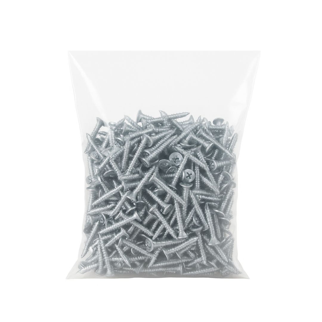 BOLSAS PLASTICAS mE PE CRISTAL (B/D - 45MIC - S/F) .16X25CM *100UNID