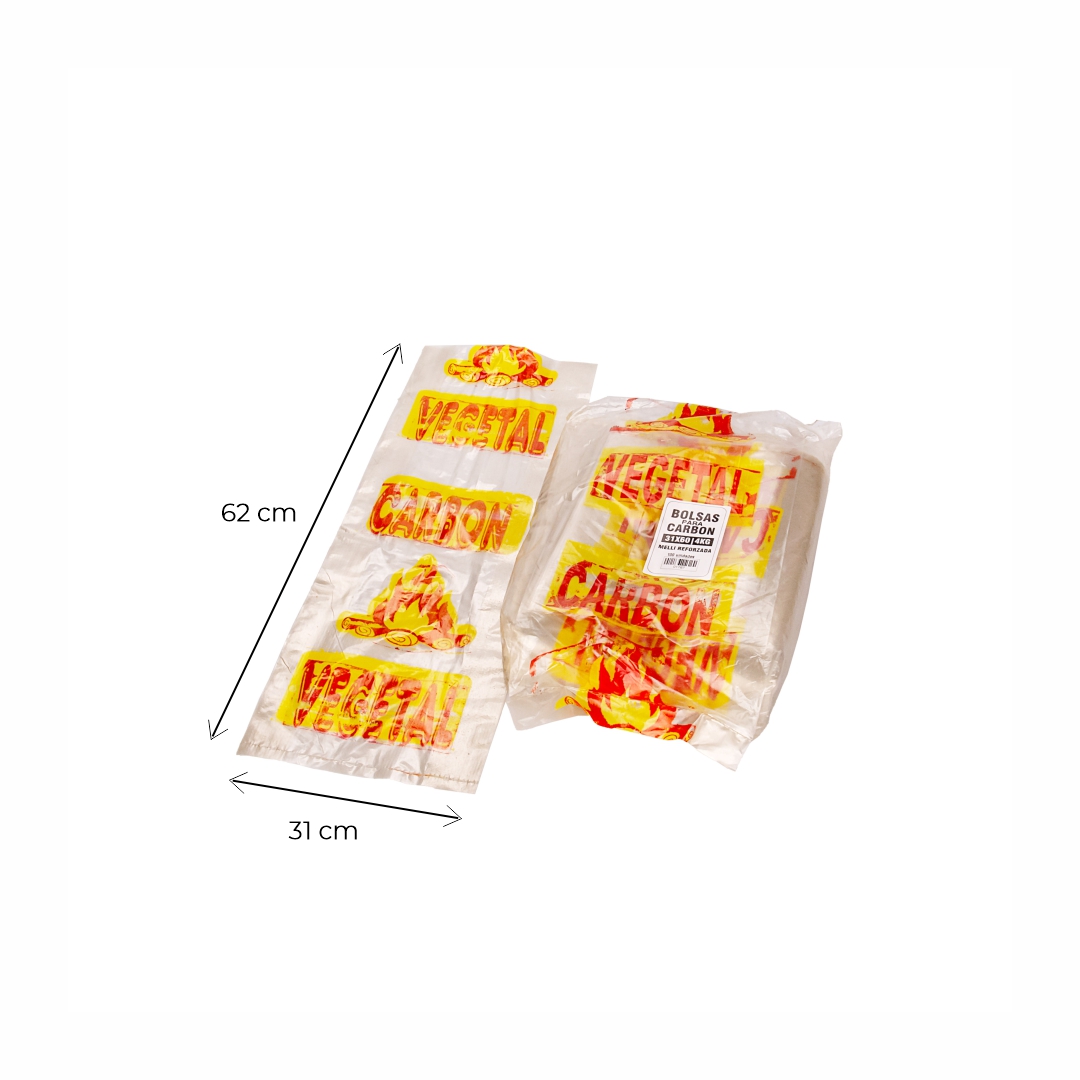 BOLSAS CARBON POLIETILENO 4KG (31*62CM) REFORZADA MELLI *100UNID