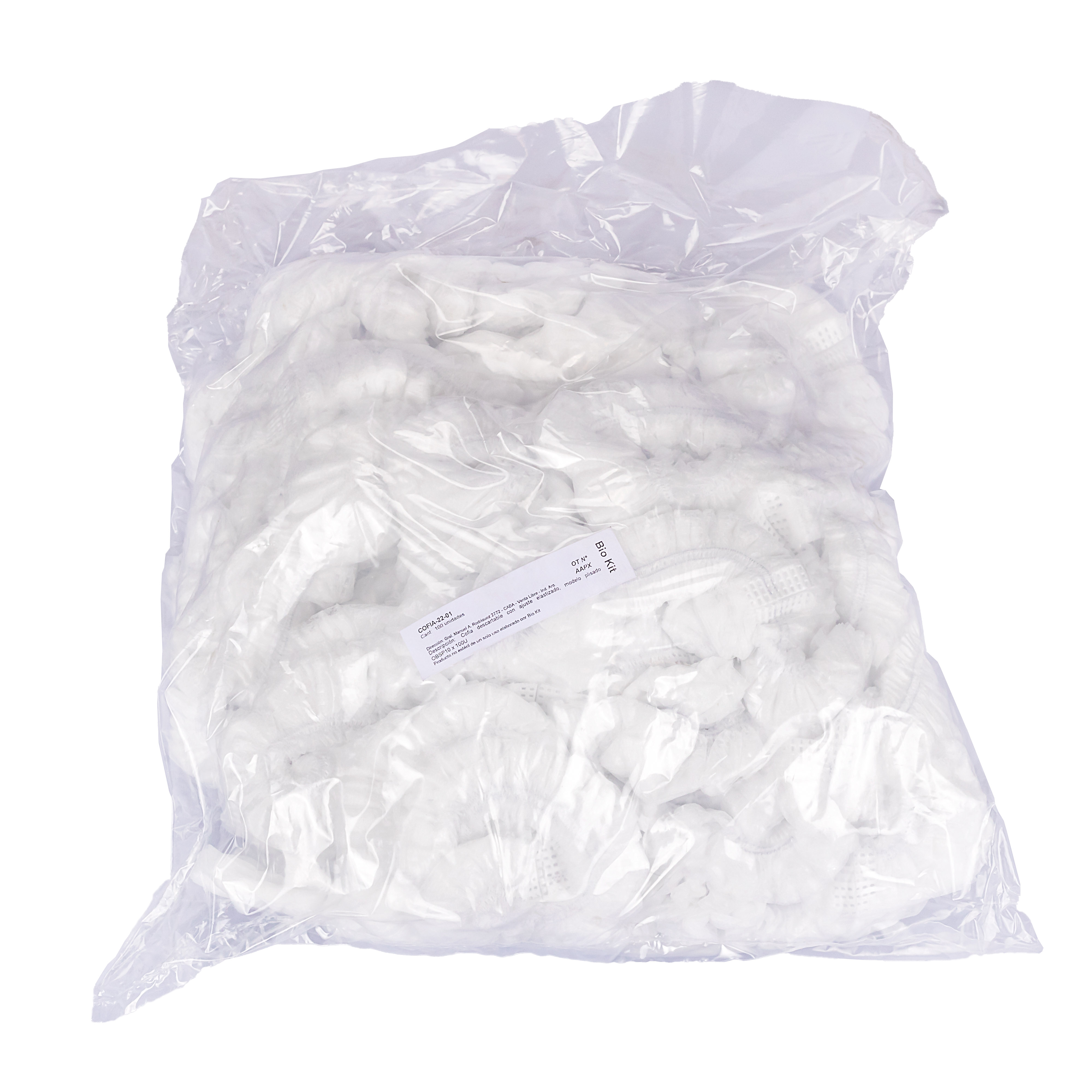 COFIAS DESCARTABLES DE FRISELINA PAQ.*100UNID