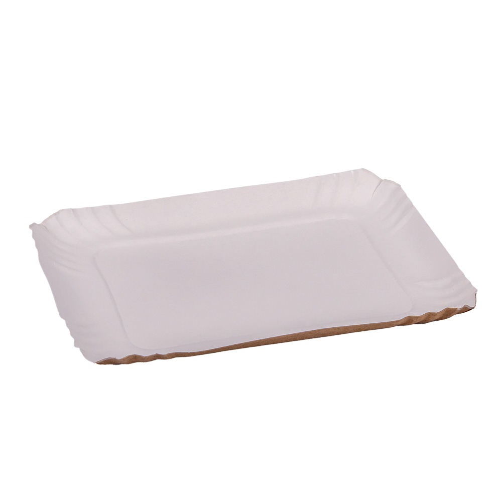 BANDEJA CARTON RECTANGULAR SATINADA Nº3 (17*21CM) *100UNID