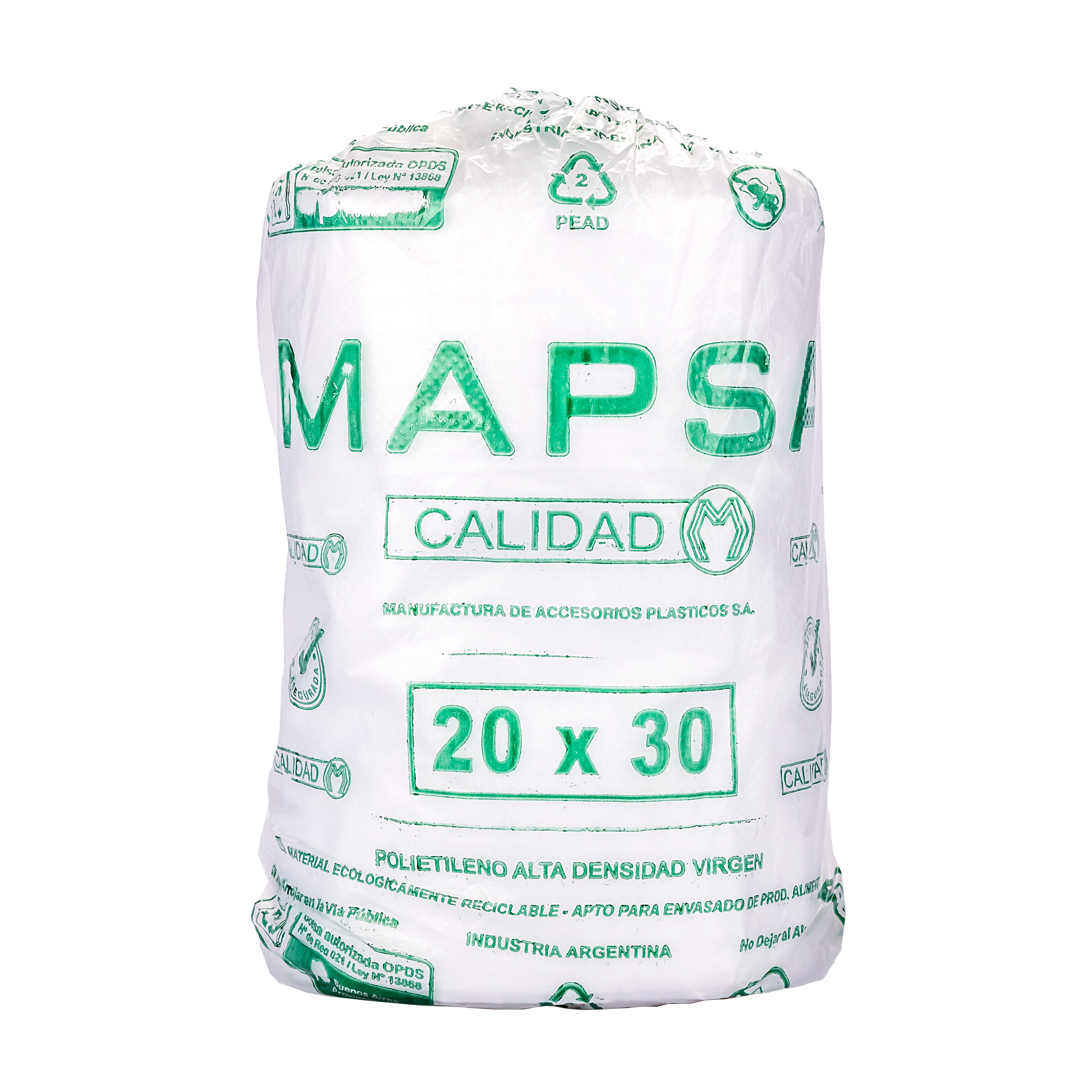 BOLSAS ARRANQUE A/D (ROLLO *750GRS) 20*30CM MAPSA *UNID