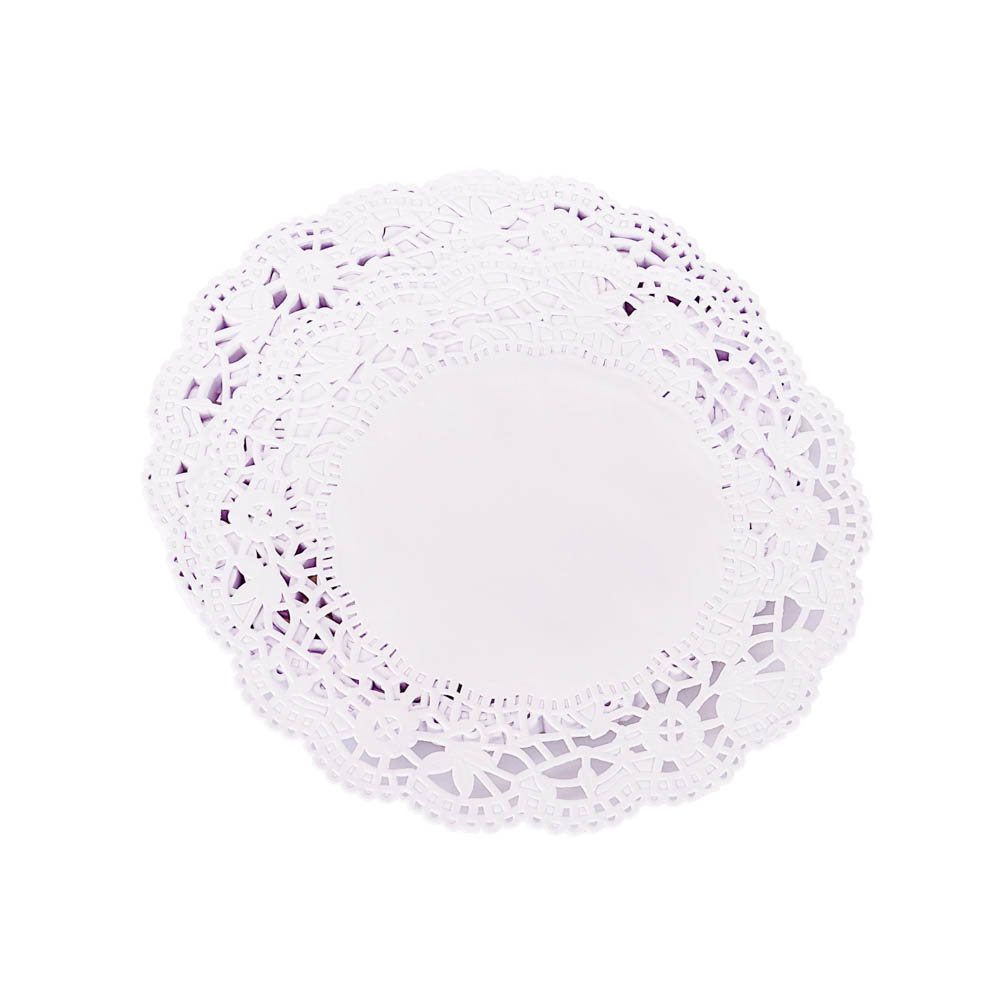 BLONDAS PAPEL BLANCA REDONDA 20CM *100UNID