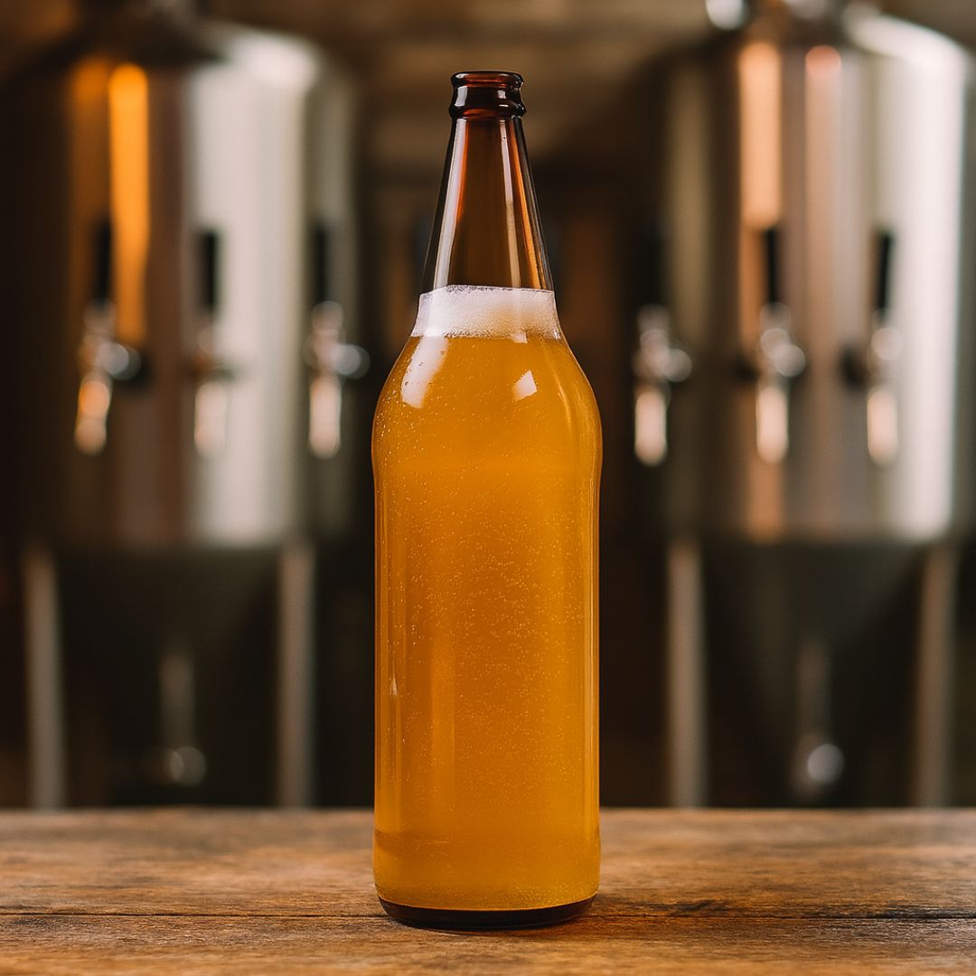 BOTELLA VIDRIO AMBAR CERVEZA.1000ML STANDARD (SIN TAPA) PACK *12UNID