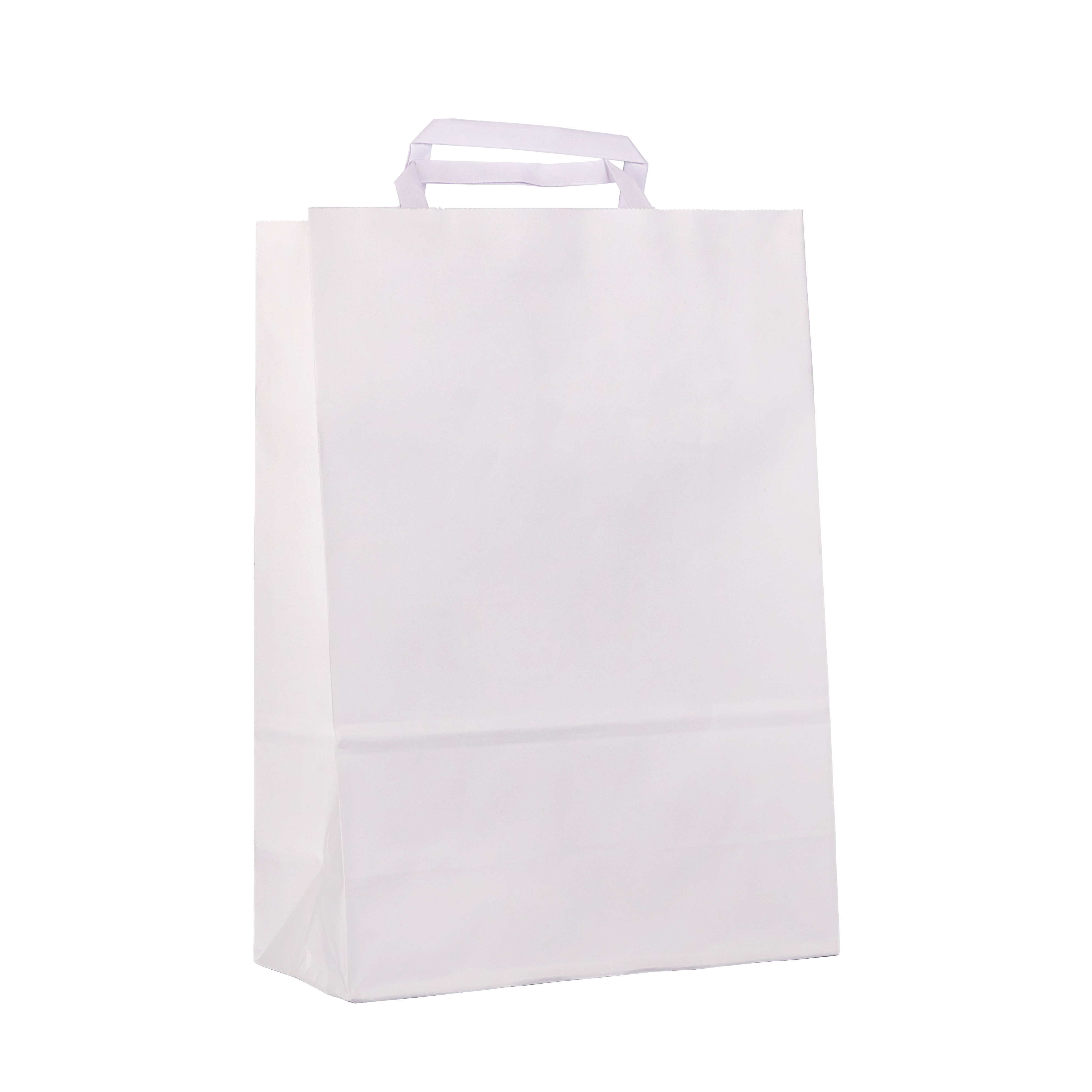 BOLSA BOUTIQUE PAPEL BLANCA 22*10*30CM *UNID