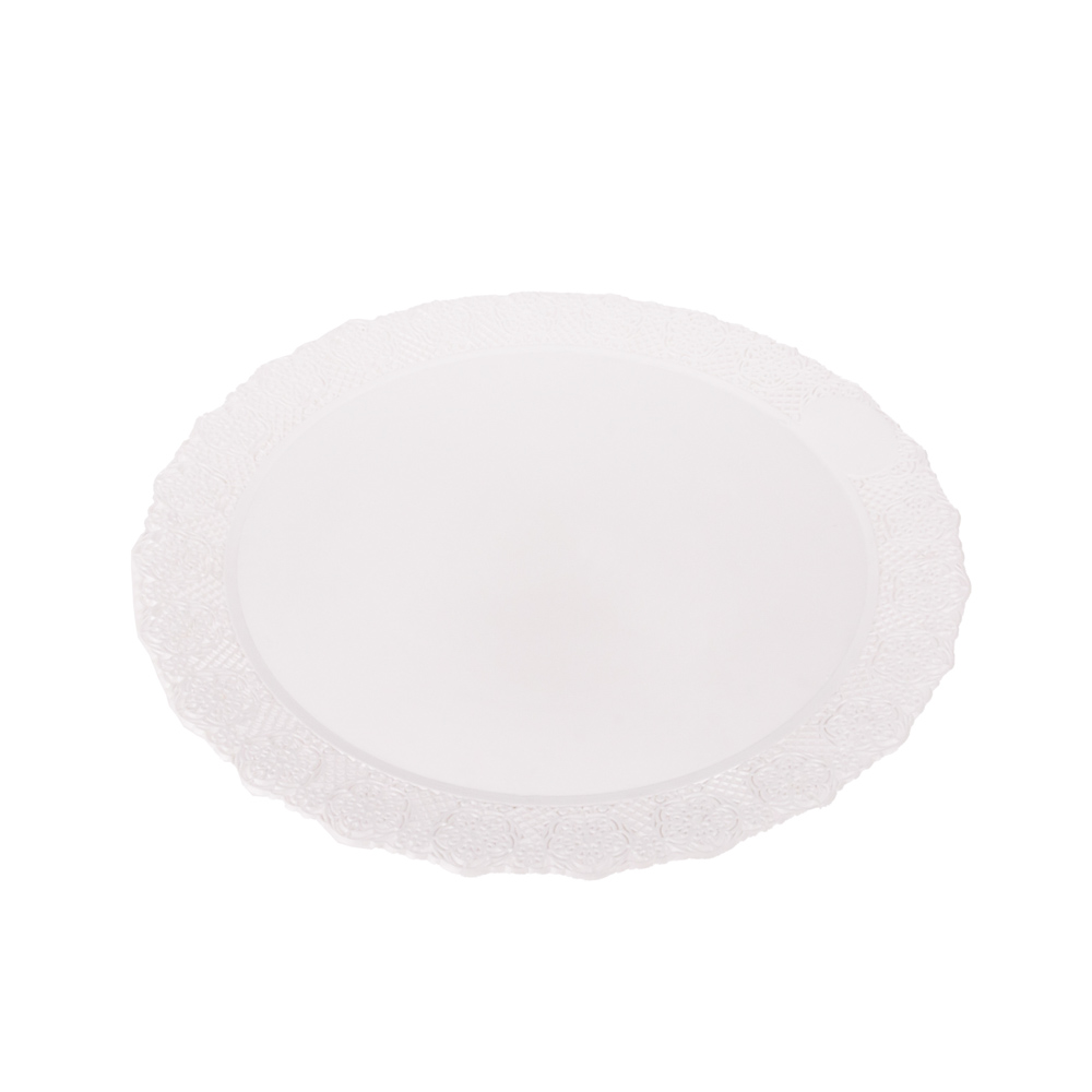 BANDEJA BLONDA PLASTICA REDONDA .36CM *UNID