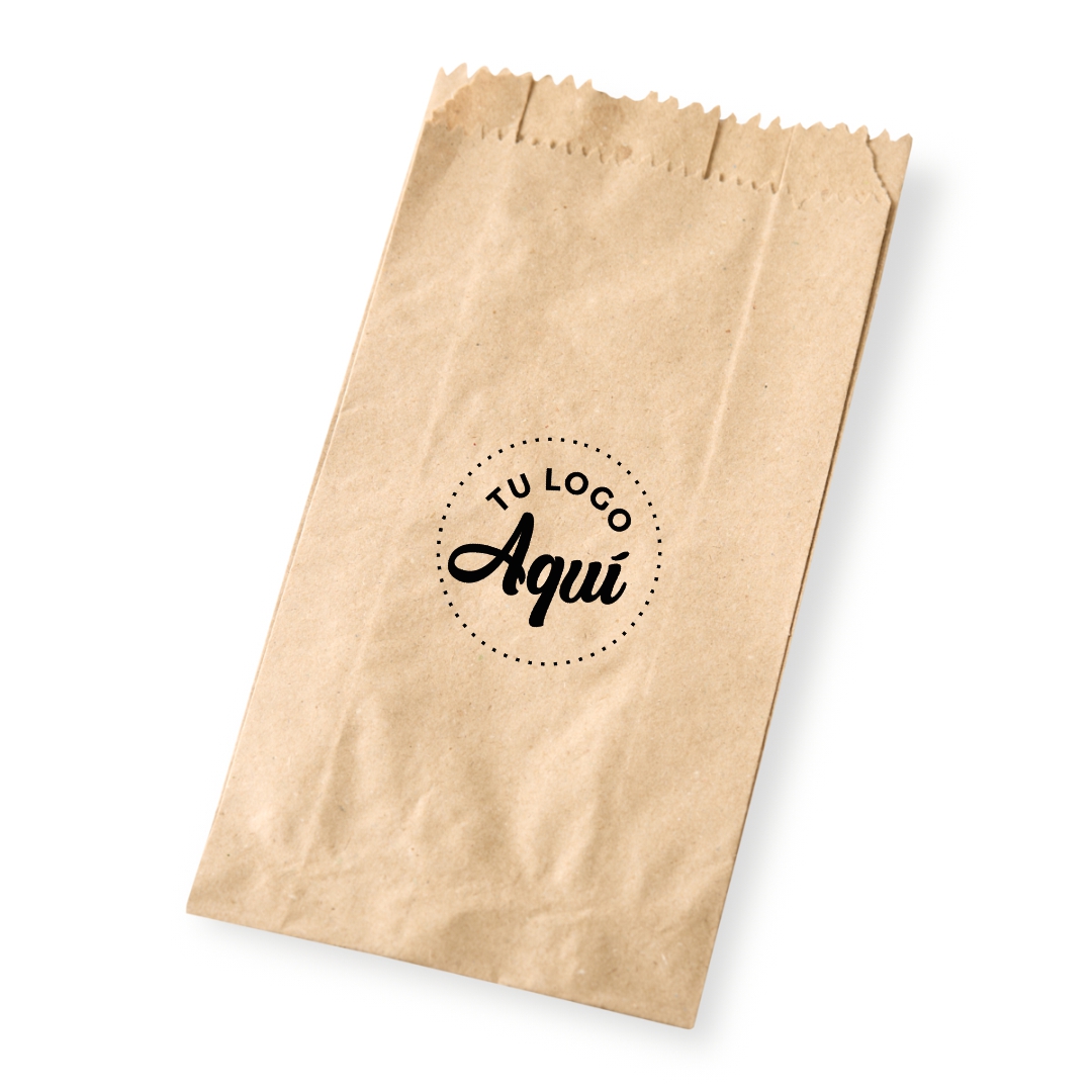mEP BOLSA PAPEL FACTURAS KRAFT PERSONALIZADA N°3 (10*23CM) X UNIDAD
