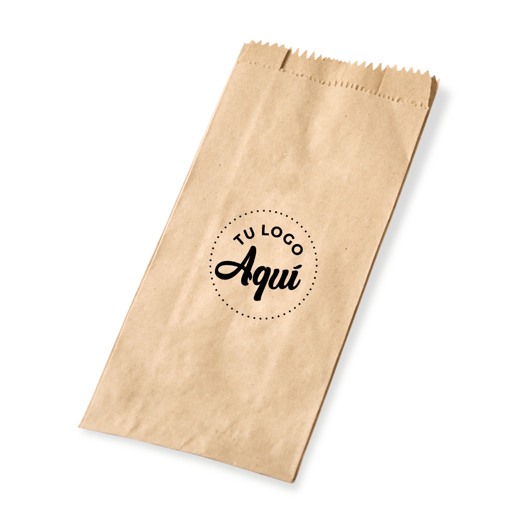 mEP BOLSA PAPEL FACTURAS KRAFT PERSONALIZADA N°4 (13*26CM) X UNIDAD