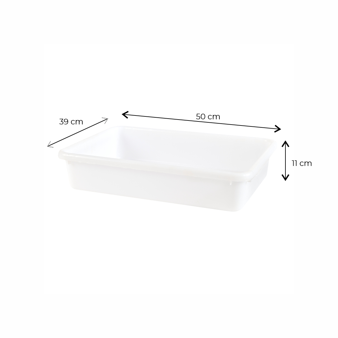 BATEA DESES RECTANGULAR. 50*39*11CM 13LTS *UNID