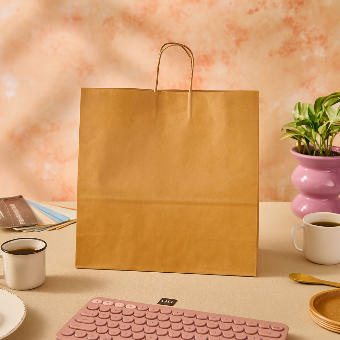 BOLSA BOUTIQUE PAPEL KRAFT 44*15*45CM *UNID