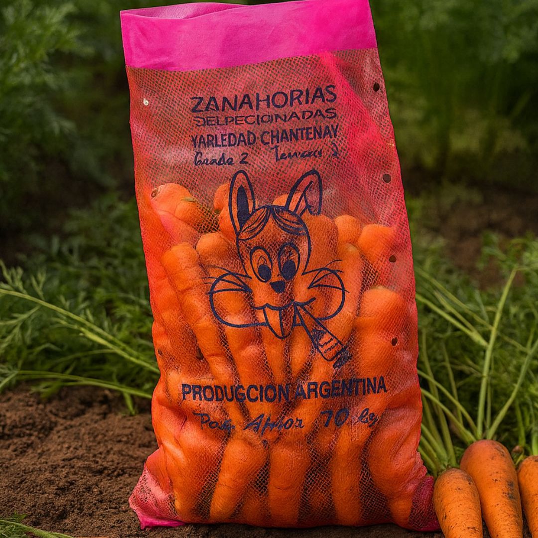 BOLSA AGRO POLIETILENO ZANAHORIA.10KG (38*66CM*58MIC) *100UNID