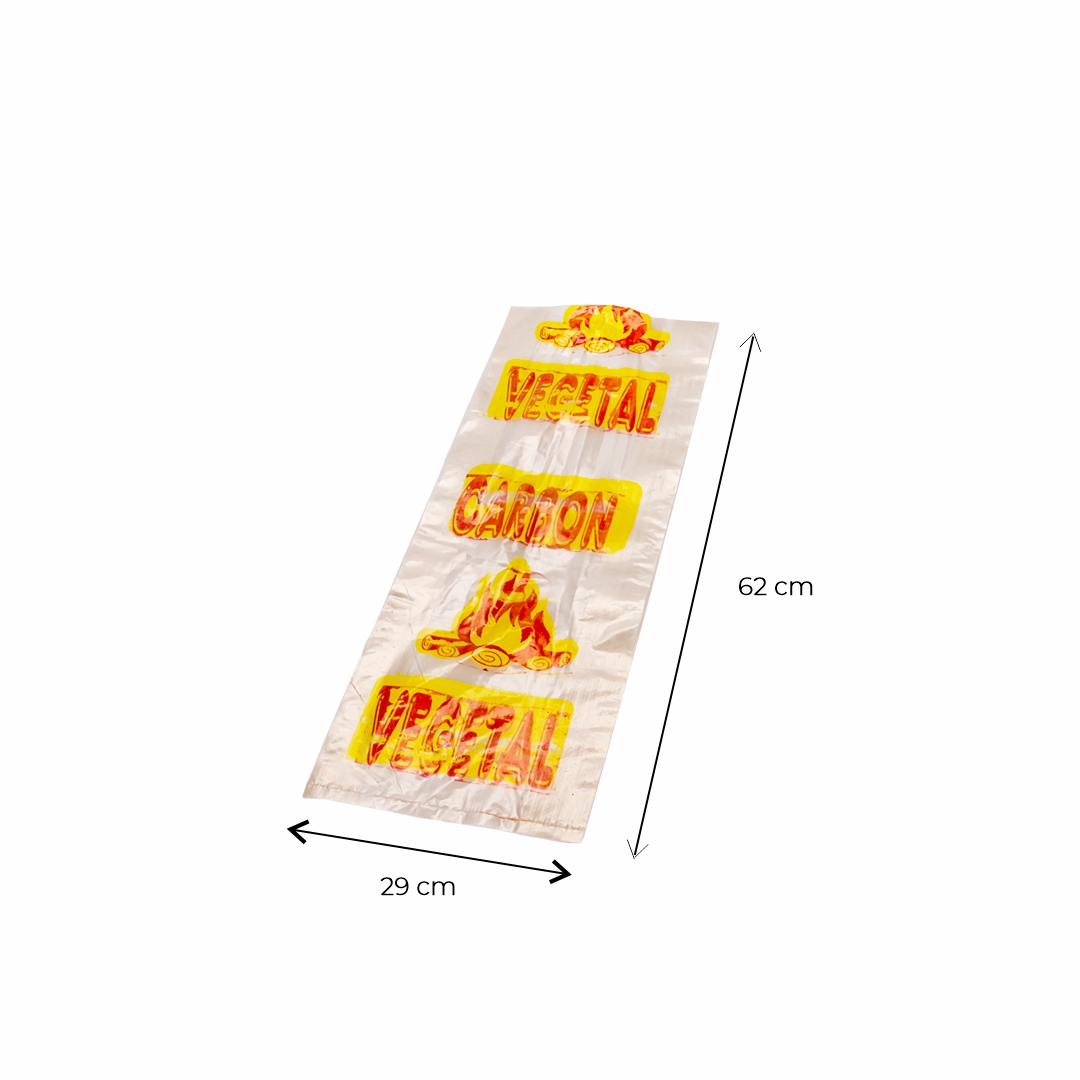 BOLSAS CARBON POLIETILENO 4KG (29*62CM) LIVIANA MELLI *100UNID