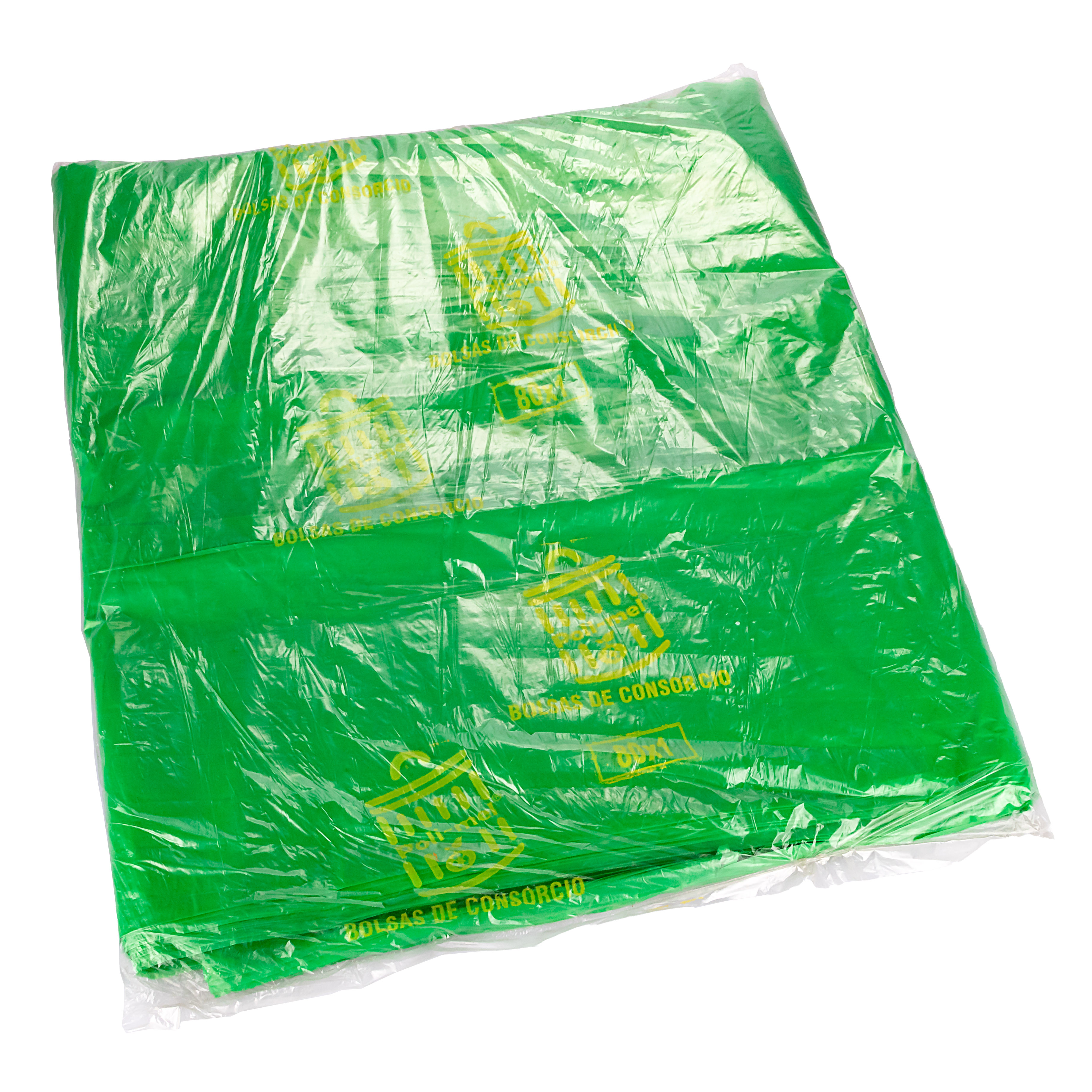 BOLSAS RESIDUO VERDE CANDE (PAQ*50U) 80*100 (35MIC) REFORZADAS *UNID