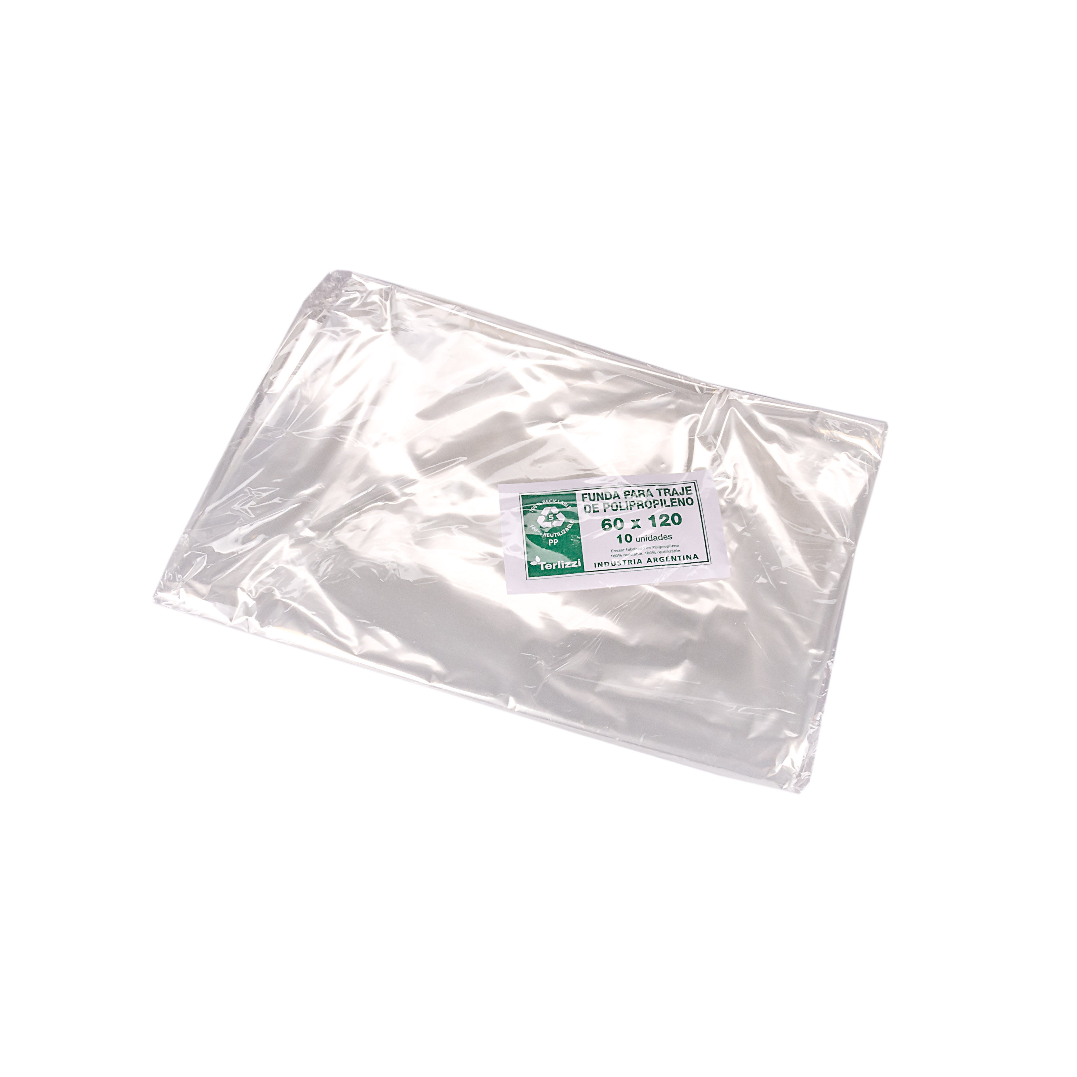 FUNDAS POLIPROPILENO PARA TRAJE.60*120CM (30MIC) *10UNID