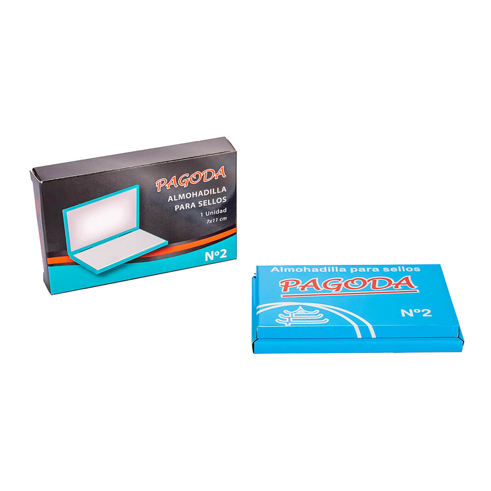 ALMOHADILLA SELLOS Nº2 ESTUCHE METALICO (7*11CM) *UNID