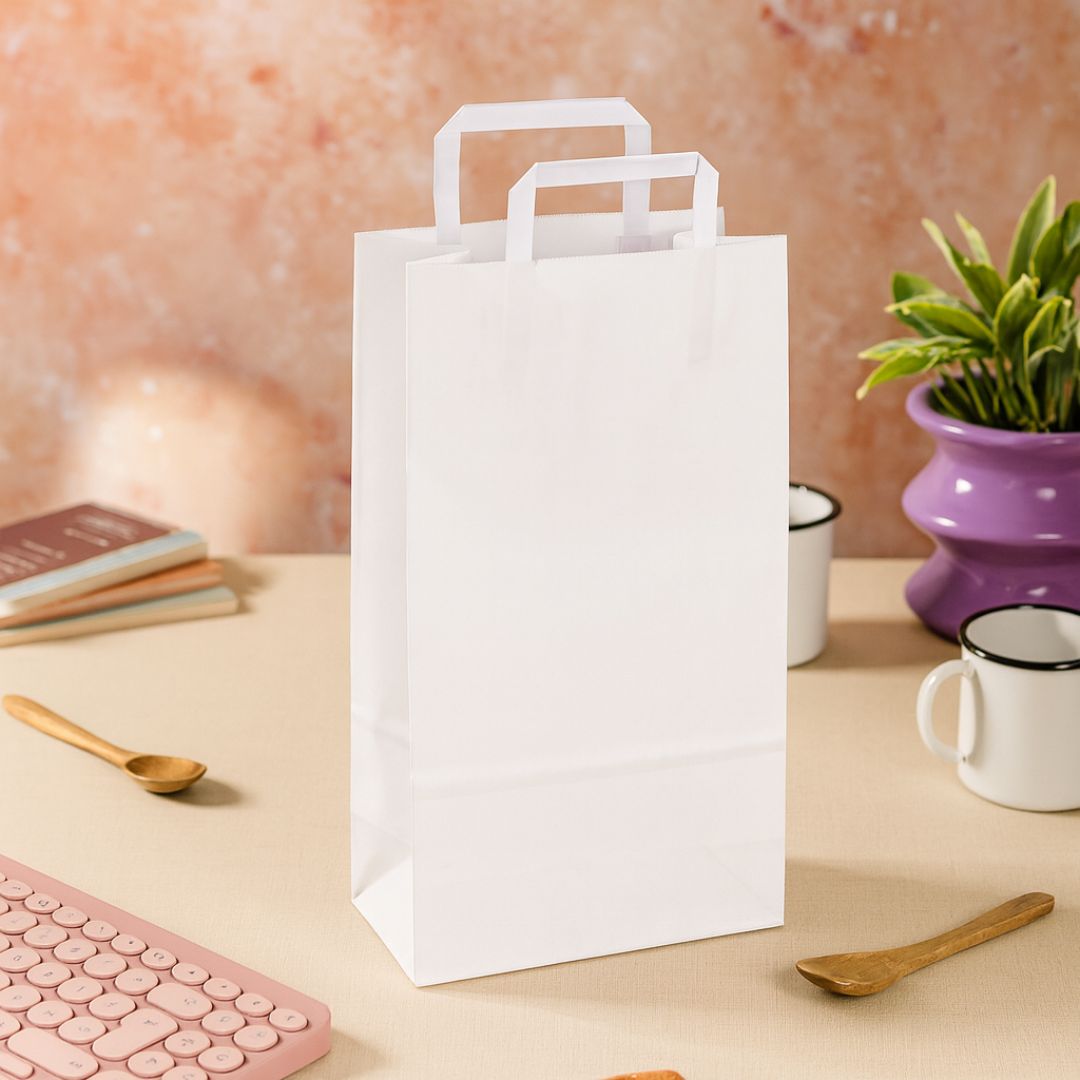 BOLSA BOUTIQUE PAPEL BLANCA 22*10*42CM *UNID