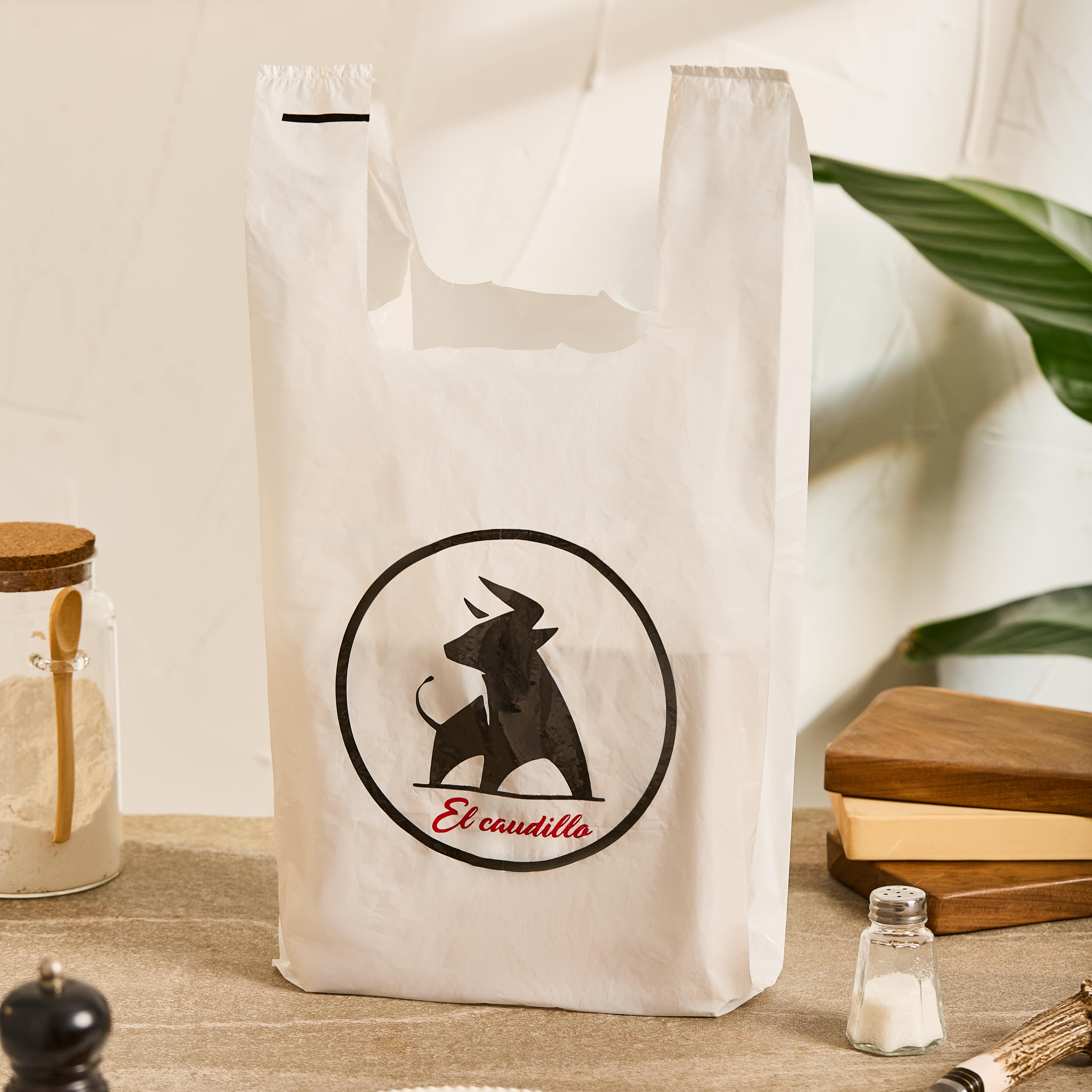 mEP BOLSA CAMISETA A/D PERSONALIZADA 1 O 2 COLORES 13MIC  (40*50CM) X UNIDAD