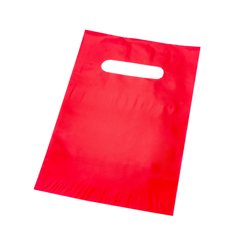 BOLSAS RIÑON LISAS TERLIZZI 15*25CM ROJO REFORZADAS (60MIC) PAQ.*50UNID