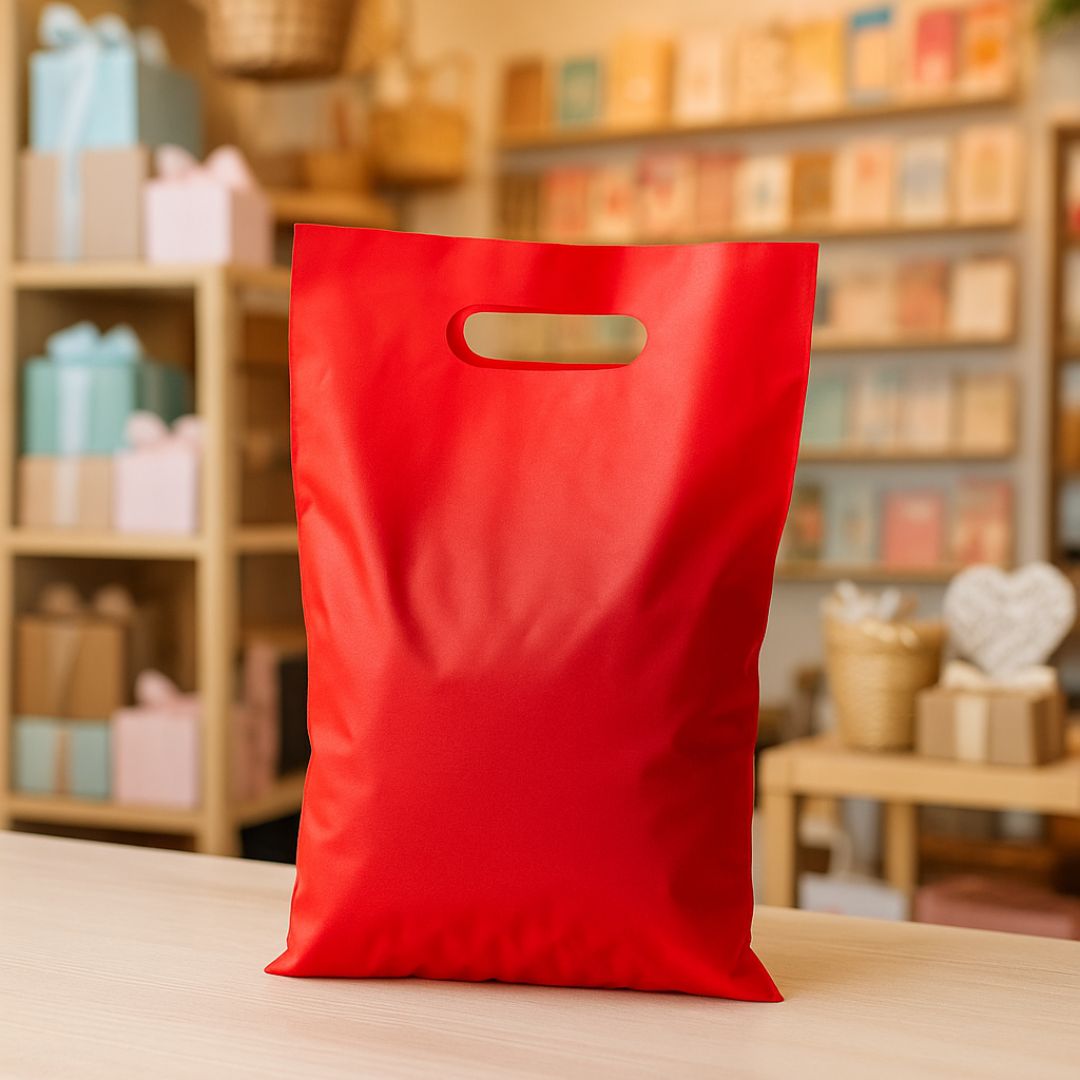 BOLSAS RIÑON LISAS TERLIZZI 20*30CM ROJO REFORZADAS (60MIC) PAQ.*50UNID