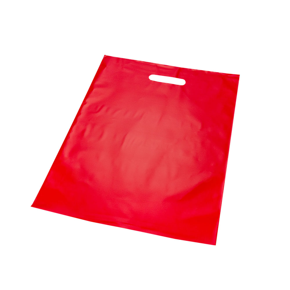 BOLSAS RIÑON LISAS TERLIZZI 30*40CM ROJO REFORZADAS (60MIC) PAQ.*50UNID