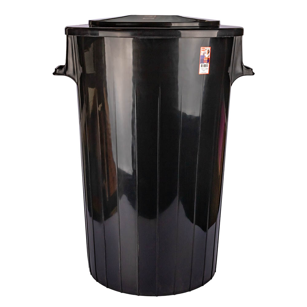 TACHO RESIDUOS NUVA.(125LTS) REDONDO CON TAPA *UNID