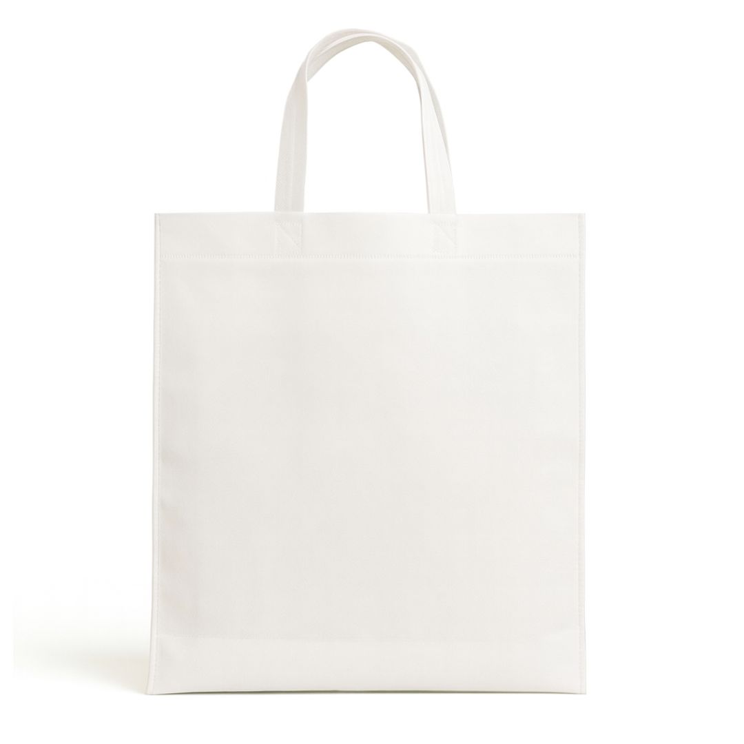 BOLSA FRISELINA LISA CON ASA 45*40CM BLANCO *UNID
