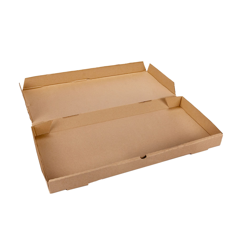 CAJA PIZZA MICRO MARRON/MARRON.PARRILLA X METRO (25*55*4.5CM) *100UNID