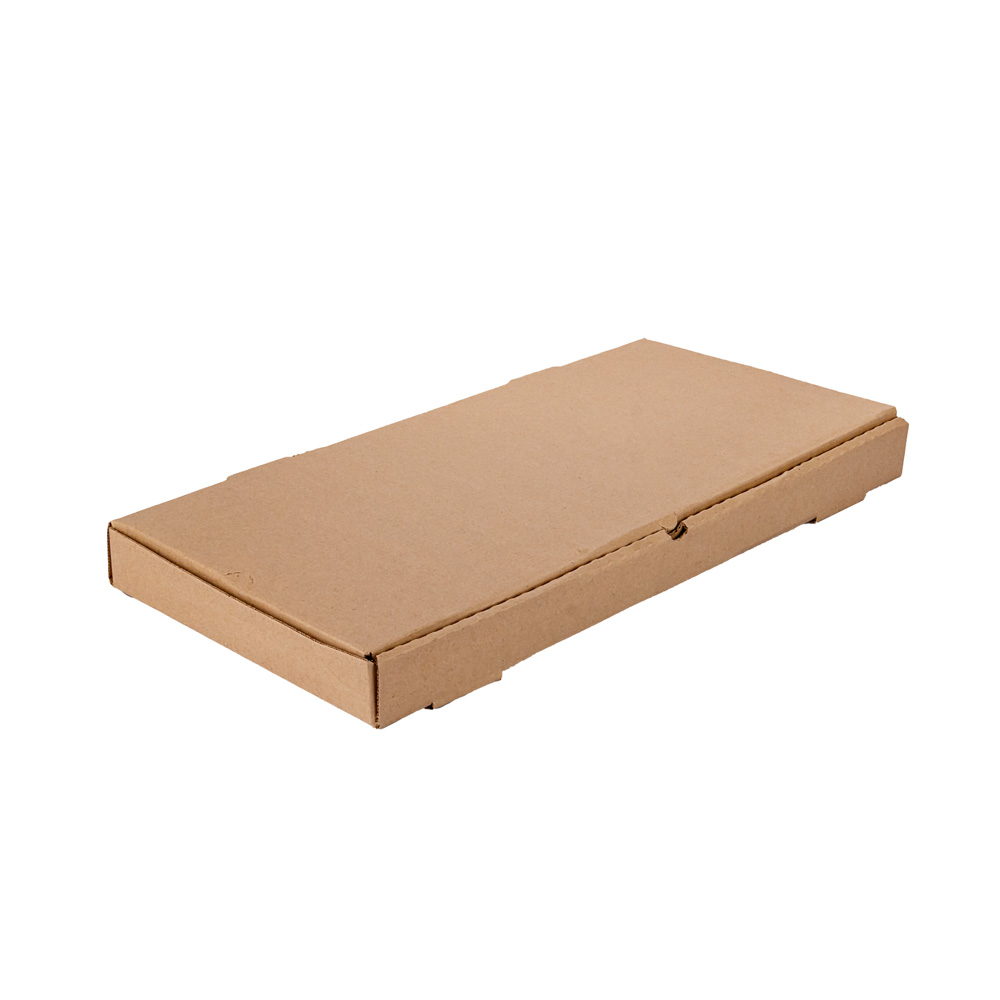 CAJA PIZZA MICRO MARRON/MARRON.PARRILLA X METRO (25*55*4.5CM) *100UNID