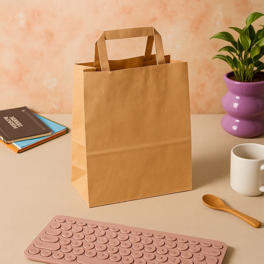 BOLSA BOUTIQUE PAPEL KRAFT 16.5*09.5*21CM *UNID