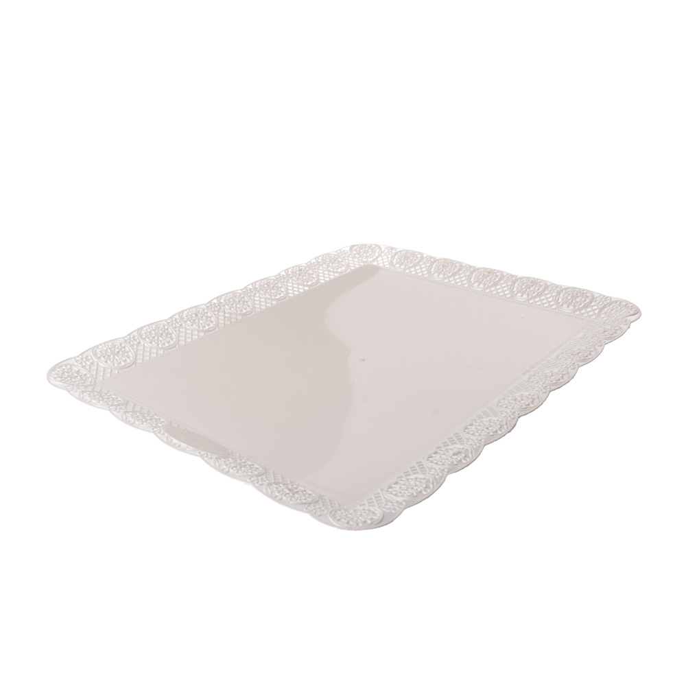 BANDEJA BLONDA PLASTICA RECTANGULAR 3000GRS (32*39CM) *UNID