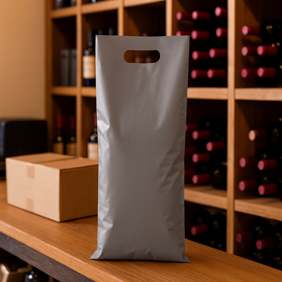 BOLSAS RIÑON LISAS.TERLIZZI 20*45CM (VINO) PLATA REFORZADA (60 MIC) (8Z-08) *50UNID