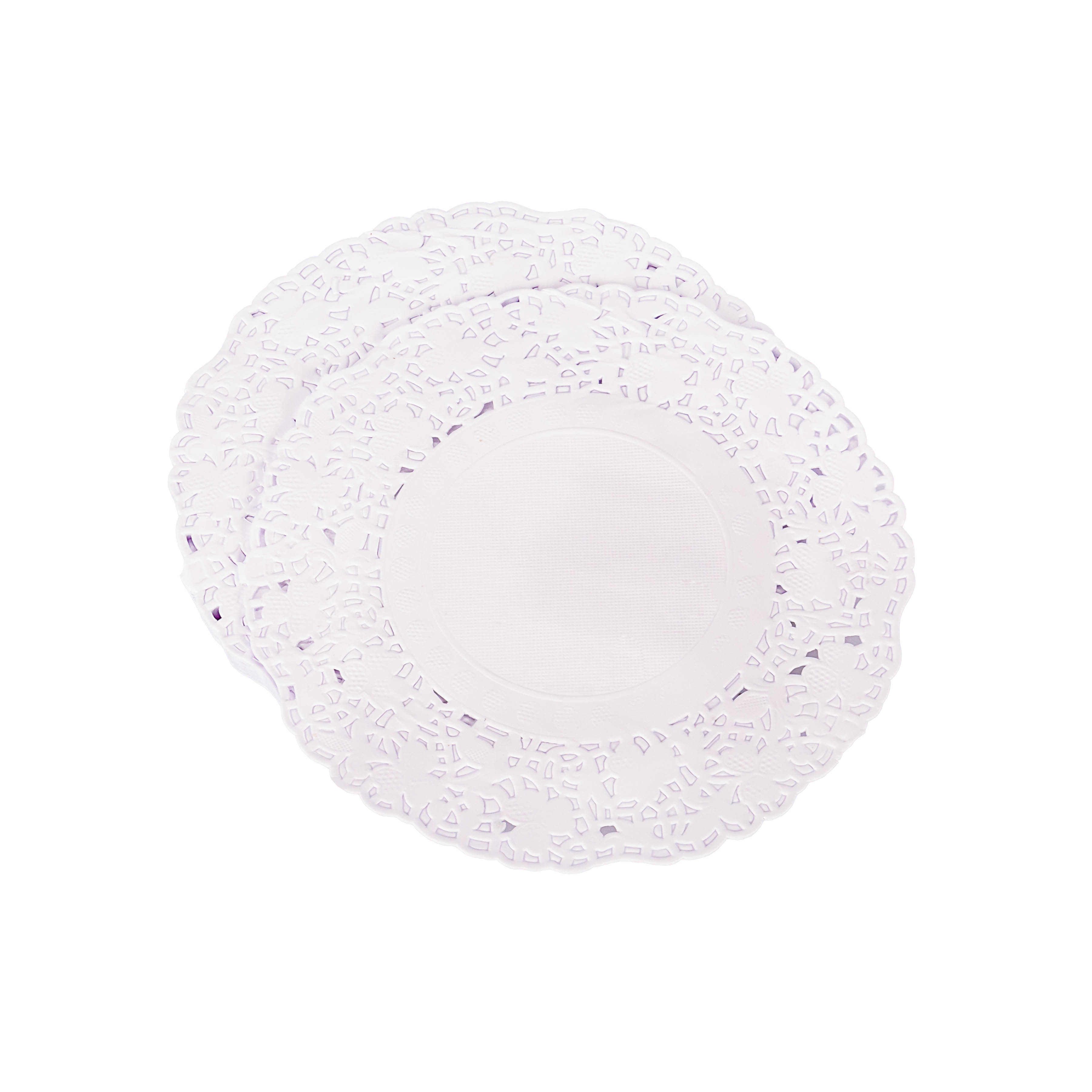 BLONDAS PAPEL BLANCA REDONDA 15CM *100UNID