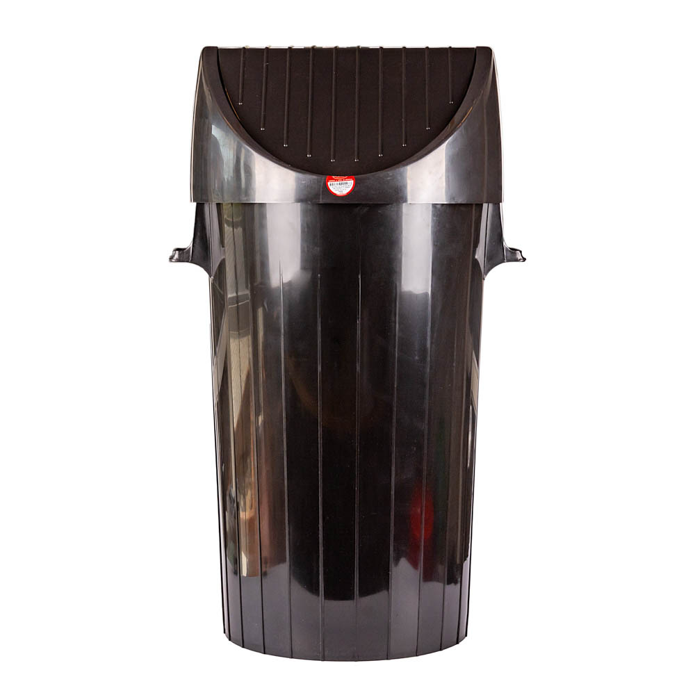 TACHO RESIDUOS NUVA.(125LTS) REDONDO CON TAPA VAIVEN *UNID