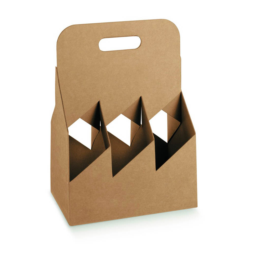 CAJA CARTON MICRO CERVEZA PARA 6 BOTELLAS *50 UNID