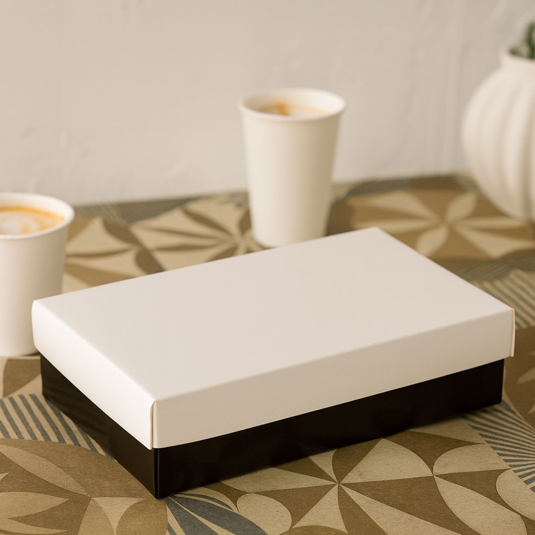 CAJA BOMBONES FINOS CON TAPA BLANCA 1/4KG (8*15*3CM) *UNID