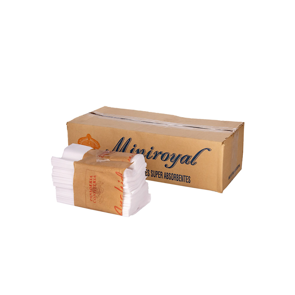 SERVILLETA GASTRONOMICA BLANCA (15*15CM) ROYALITA (TISSUE) CAJA *1.75KG