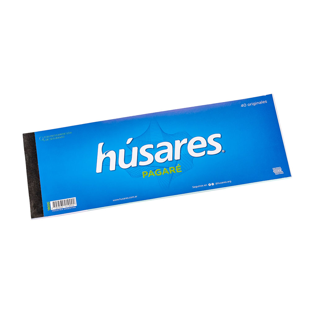 TALONARIO HUSARES PAGARE 30*11CM ORIGINAL (1900) *40HJS