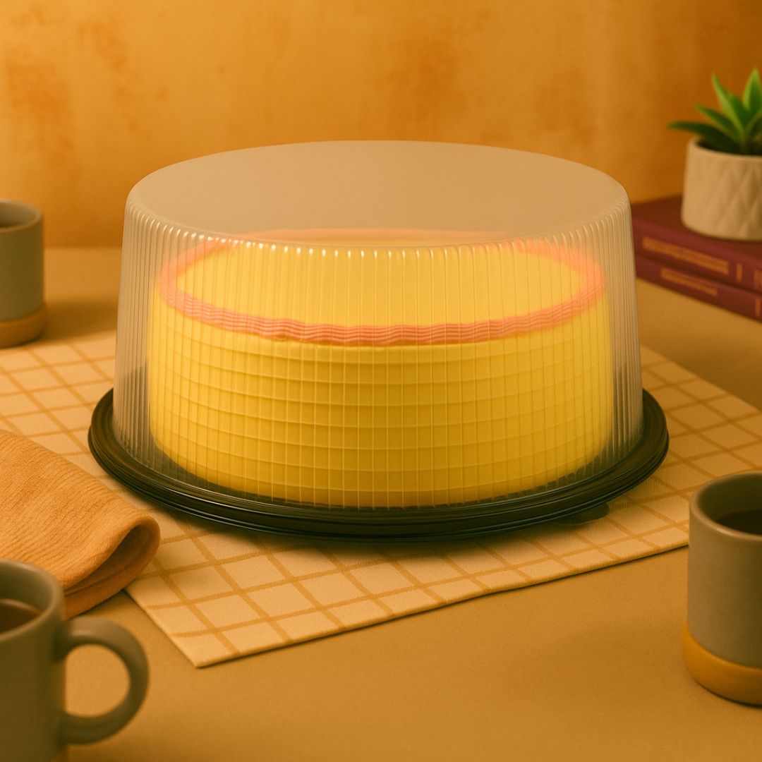 TORTERA REDONDA BOULEVARES PET ALTA (26*11CM) (T26APET) *10UNID