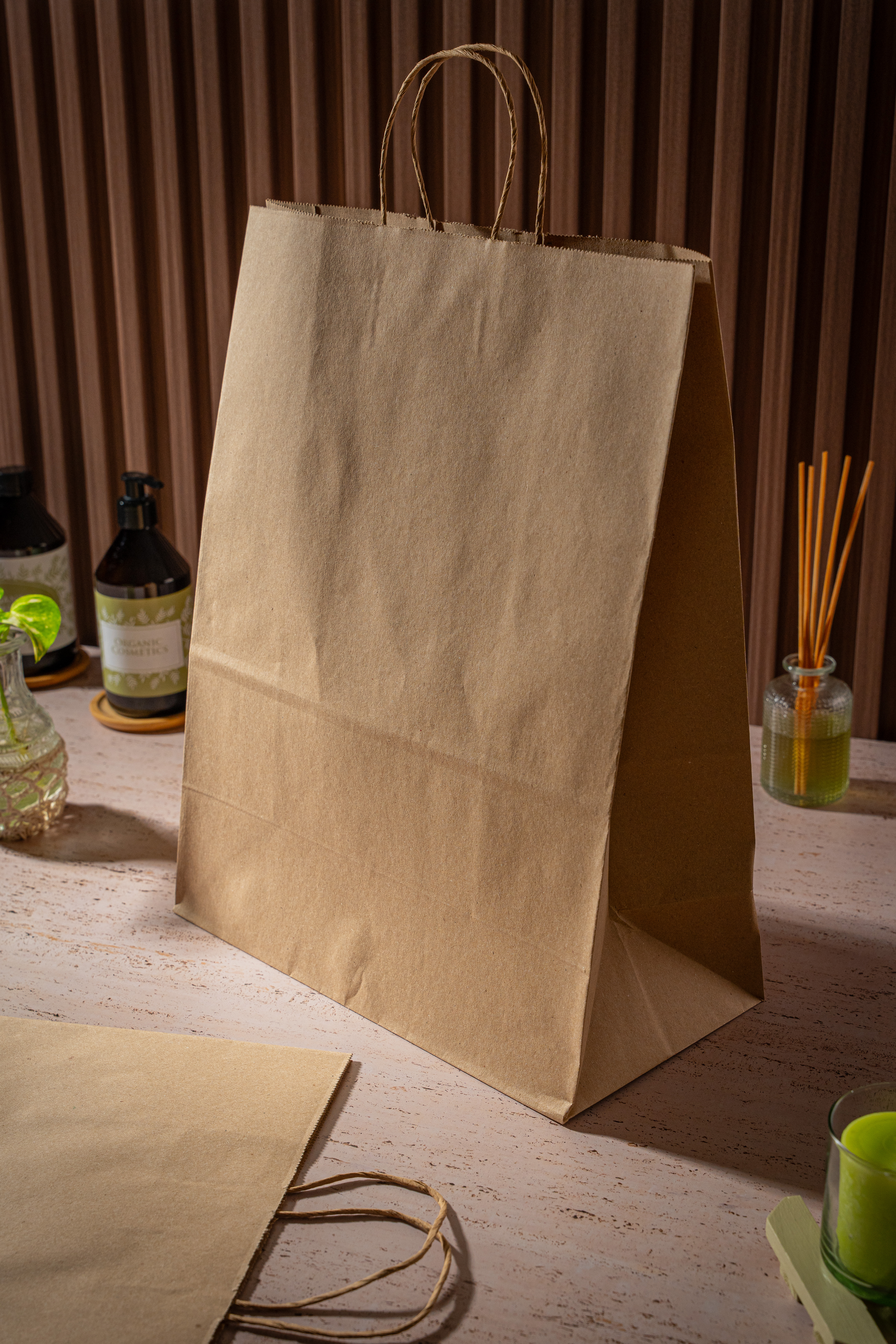 BOLSA BOUTIQUE PAPEL KRAFT 34*17*44CM *UNID