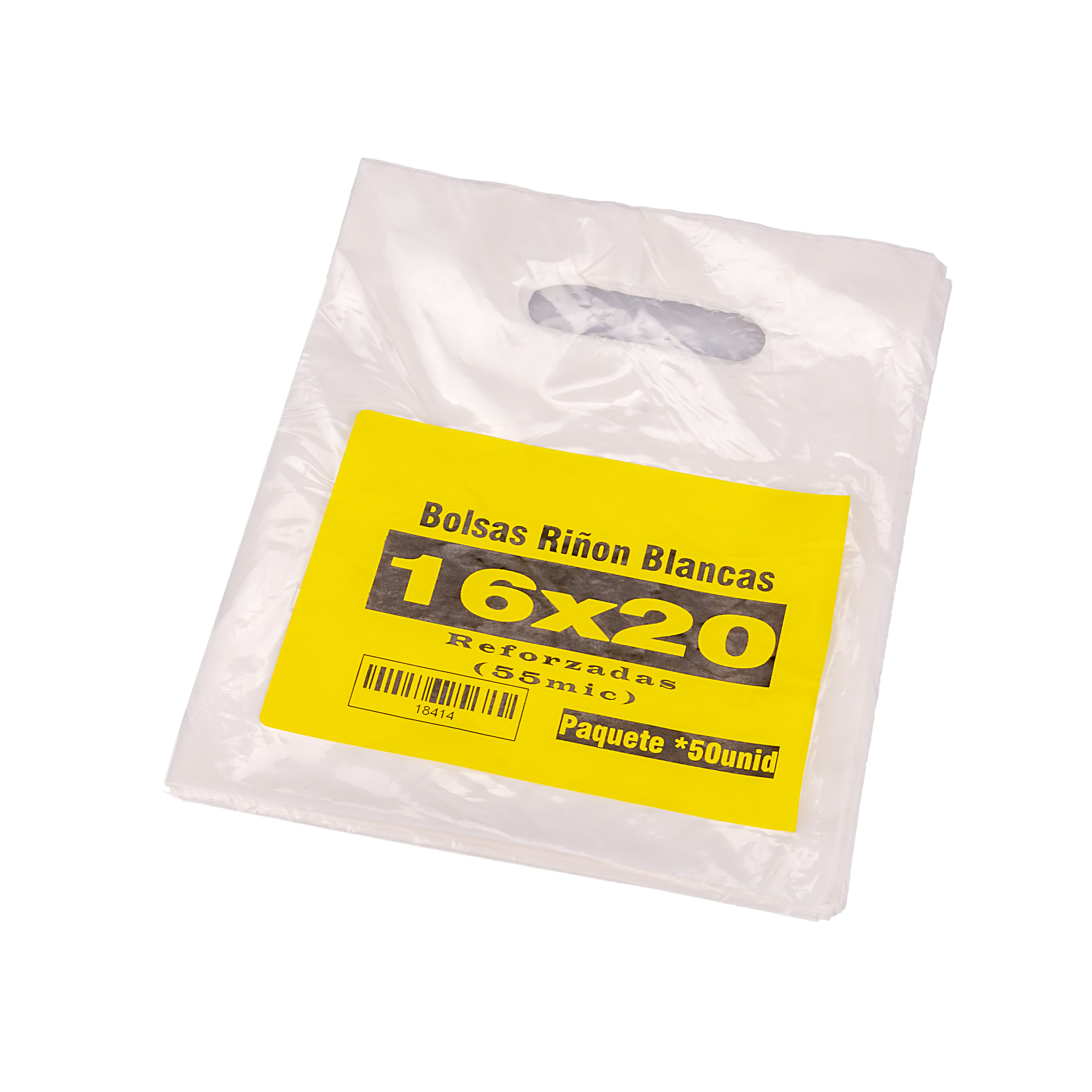BOLSAS RIÑON BLANCAS FERNANDEZ (70MIC - MD) 16X20CM PAQ.*50UNID