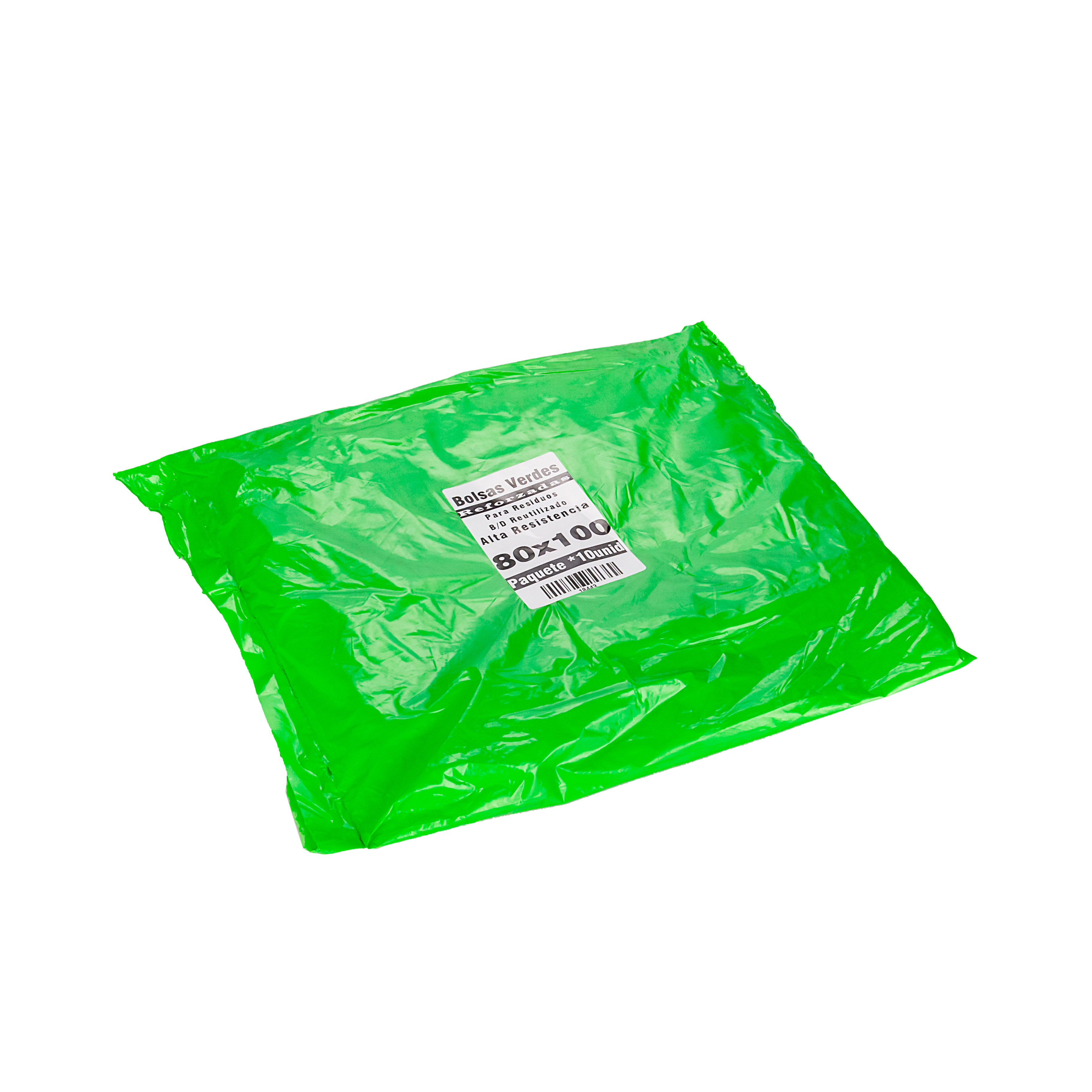 BOLSAS RESIDUO VERDE CANDE (PAQ*10U) 80*100 *UNID